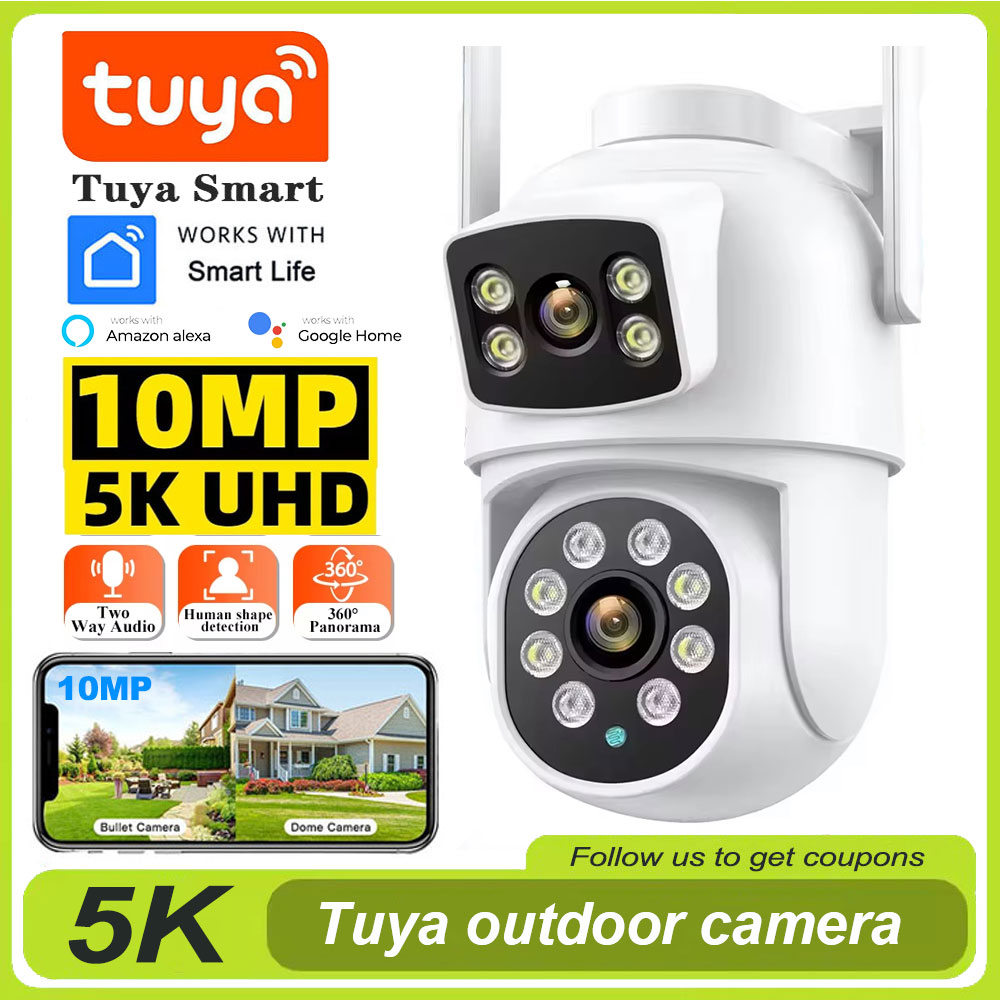 Home Security Kamera - Tuya 4K 8MP Wifi Camera PTZ