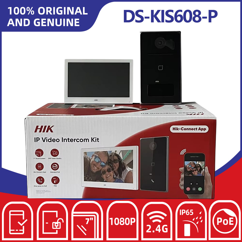 Home Security System Hikvision - Hikvision DS-KIS608-P IP Video Intercom Kit