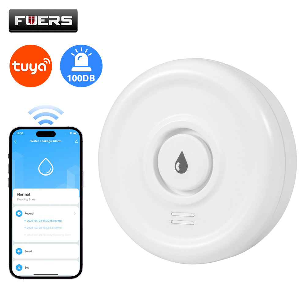 Home Security Gadgets - Fuers Water Leakage Detector Smart Home