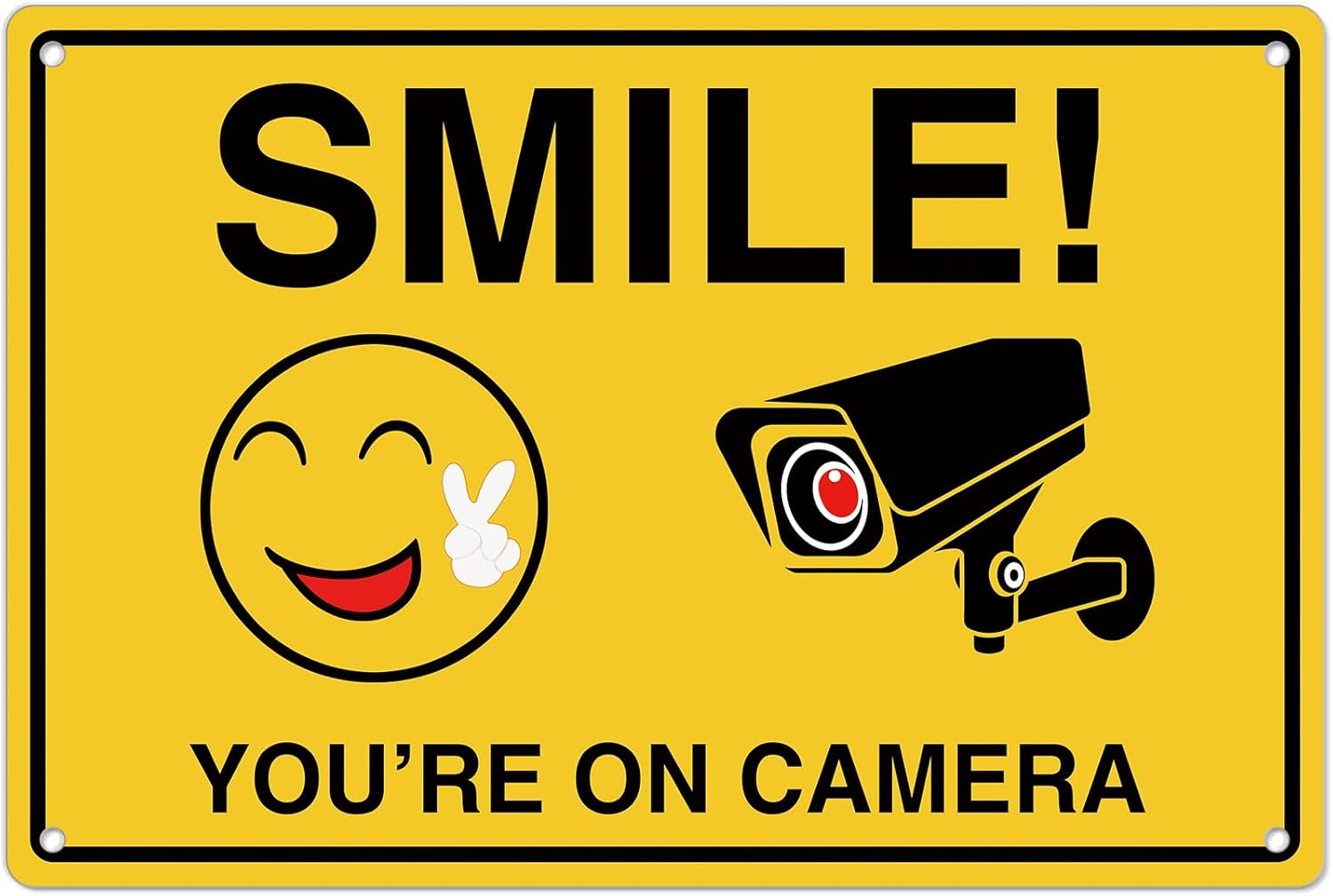 Home Security Video Cameras - Smile Youre On Camera Signs ;