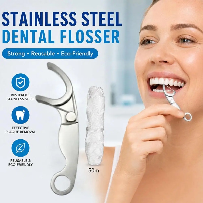 Lock Picking Set - Stainless Steel Reusable Toothpick Dental Floss