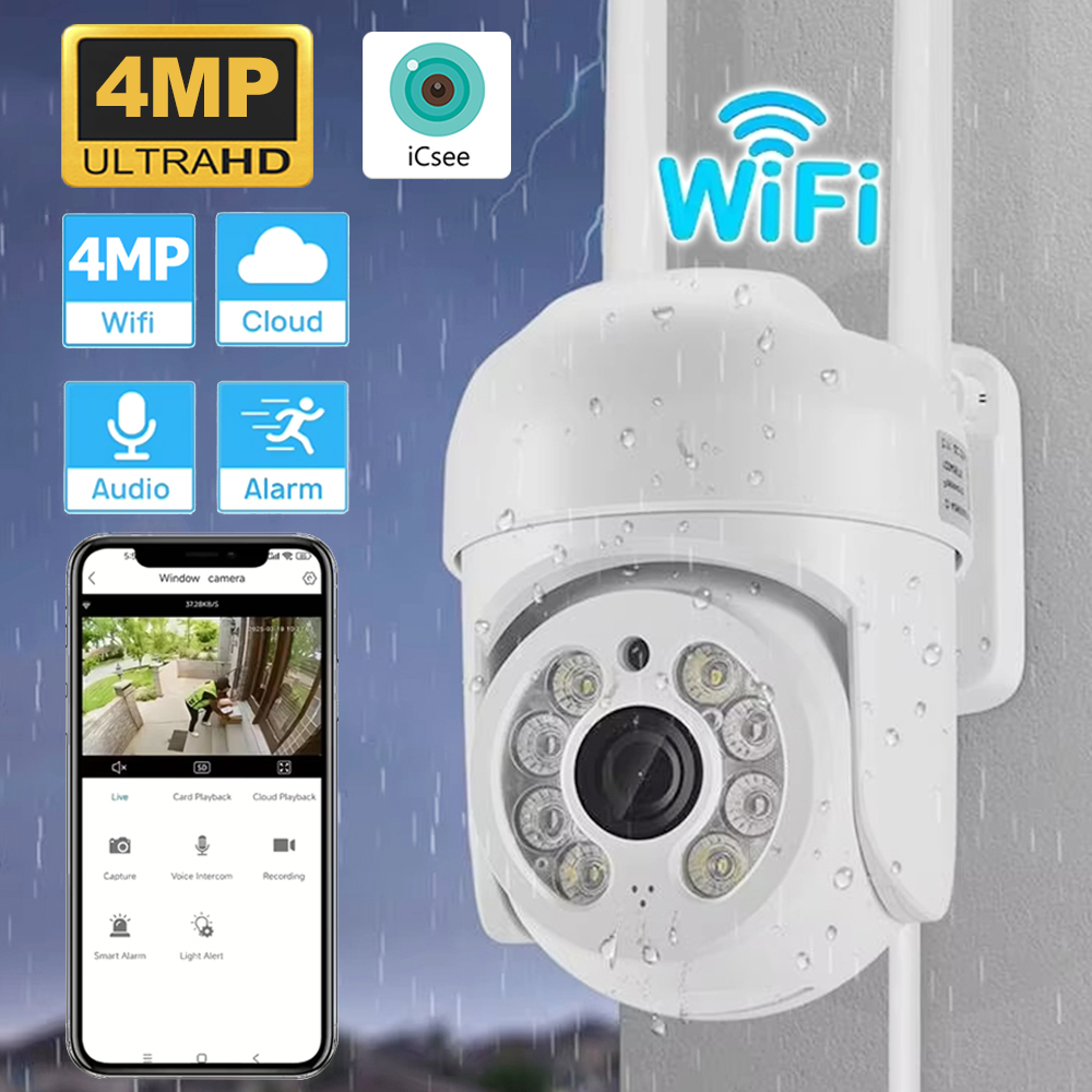 ICsee 4MP Wireless PTZ Securit - Home Security Kamera ulasan dan harga
