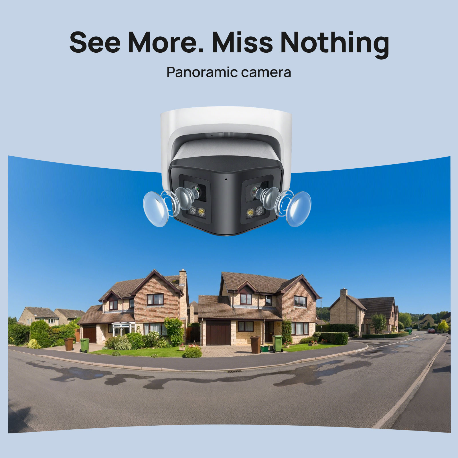 Vikylin 8MP Panoramic Dual Lig - Home Security System Hikvision ulasan dan harga