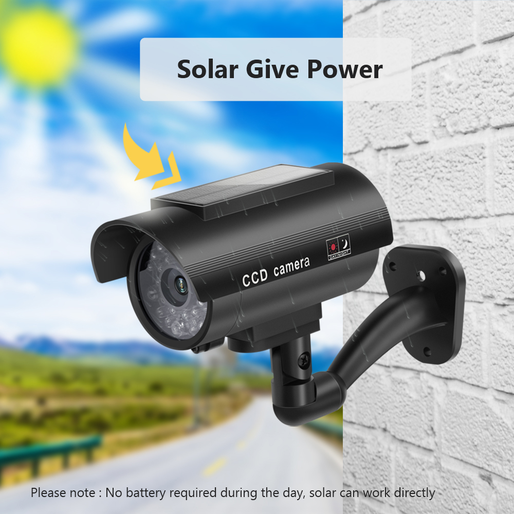 Solar Panel Dummy Surveillance - Fake Camera Dummy ulasan dan harga