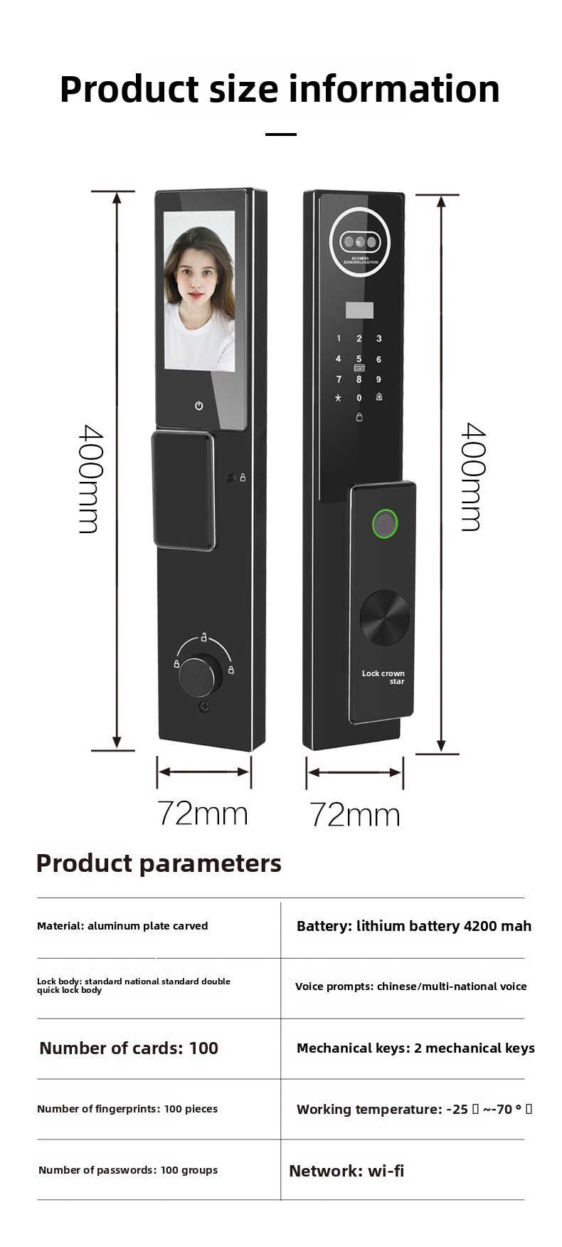 Smart Home Security Door Lock  - Home Security Lock System ulasan dan harga