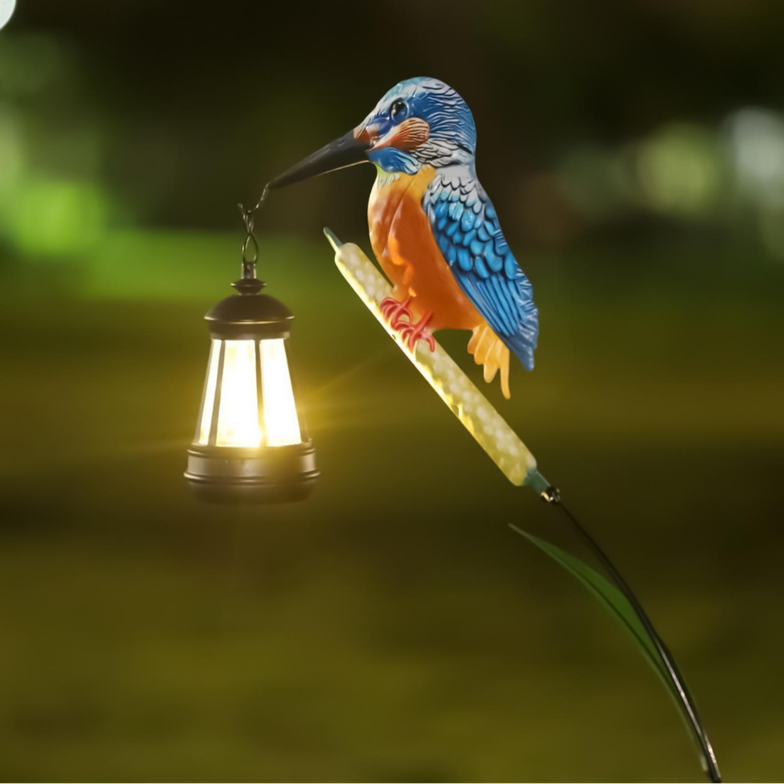 Solar Powered Kingfisher Light - Home Security Yard Sign ulasan dan harga