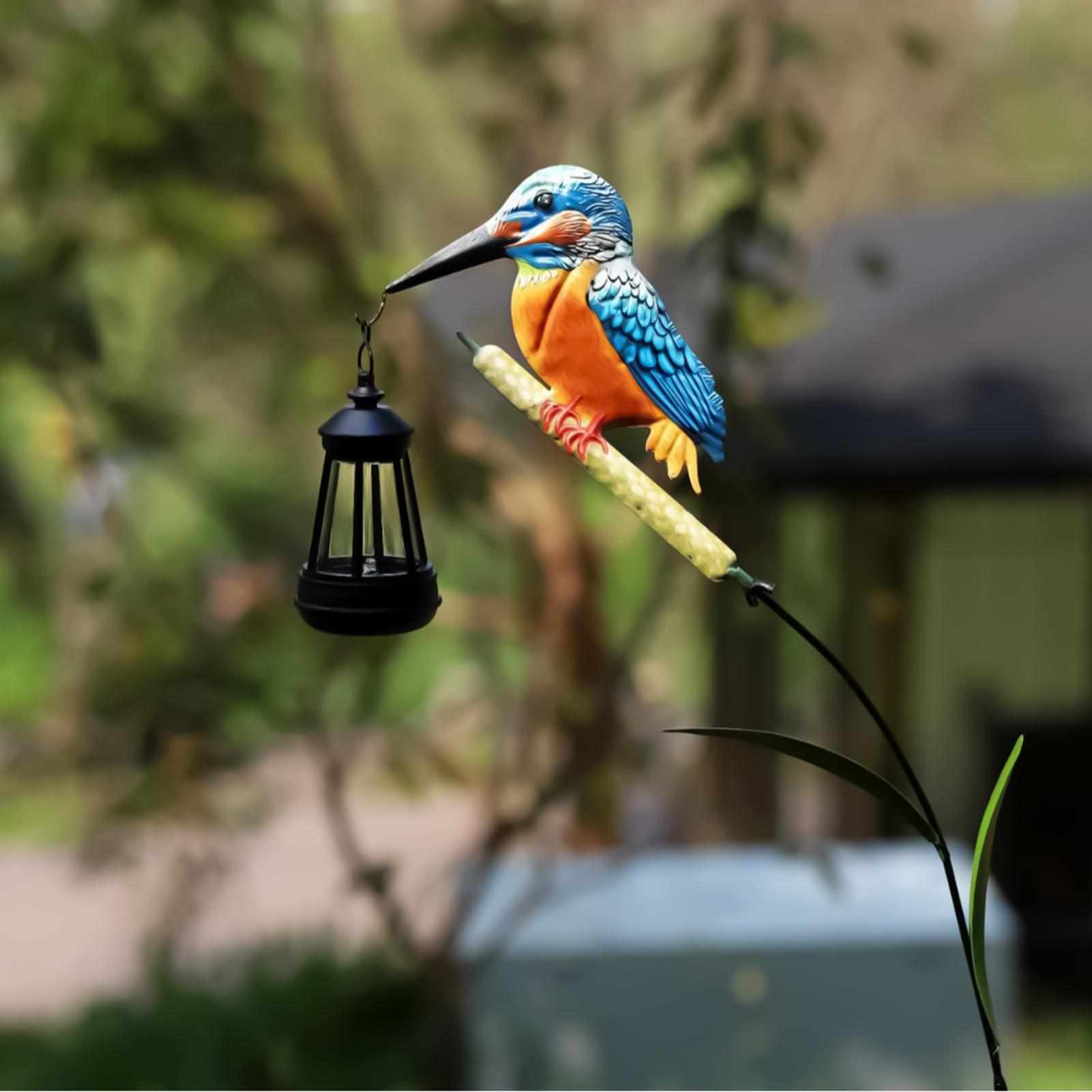 Solar Powered Kingfisher Light - Home Security Yard Sign ulasan dan harga
