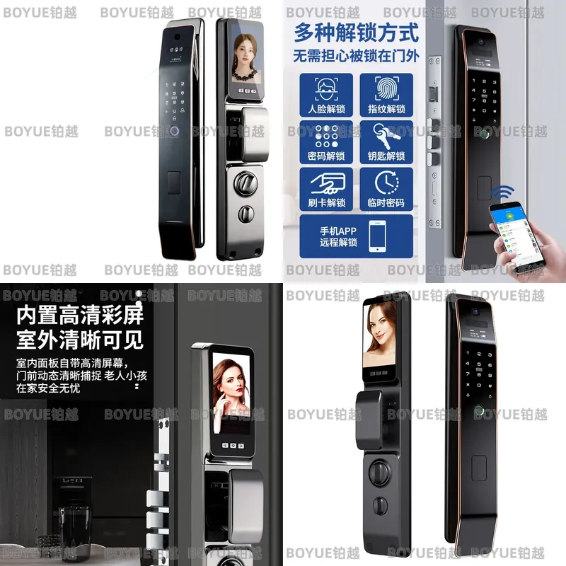 Zinc Alloy Smart Door Lock wit - Home Security Lock System ulasan dan harga