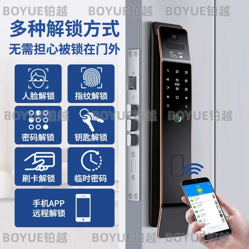 Zinc Alloy Smart Door Lock wit - Home Security Lock System ulasan dan harga