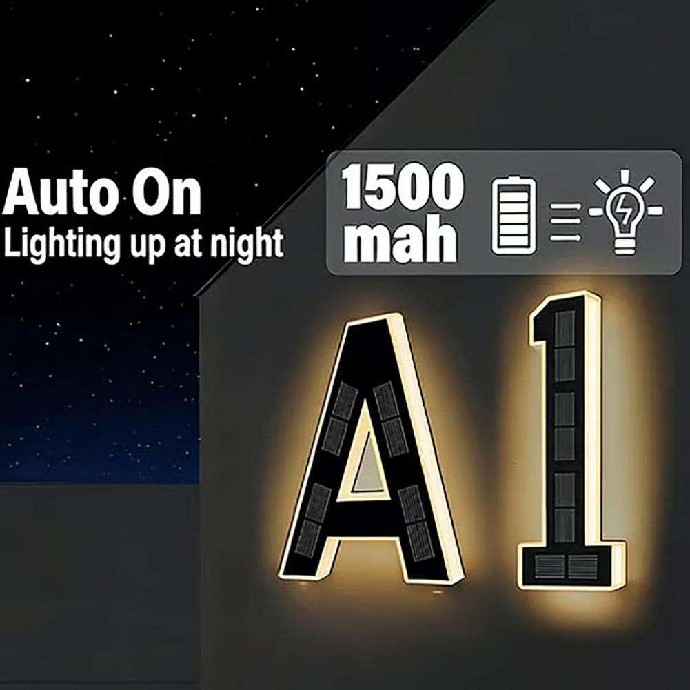 Solar Powered House Number Sig - Home Security Number ulasan dan harga