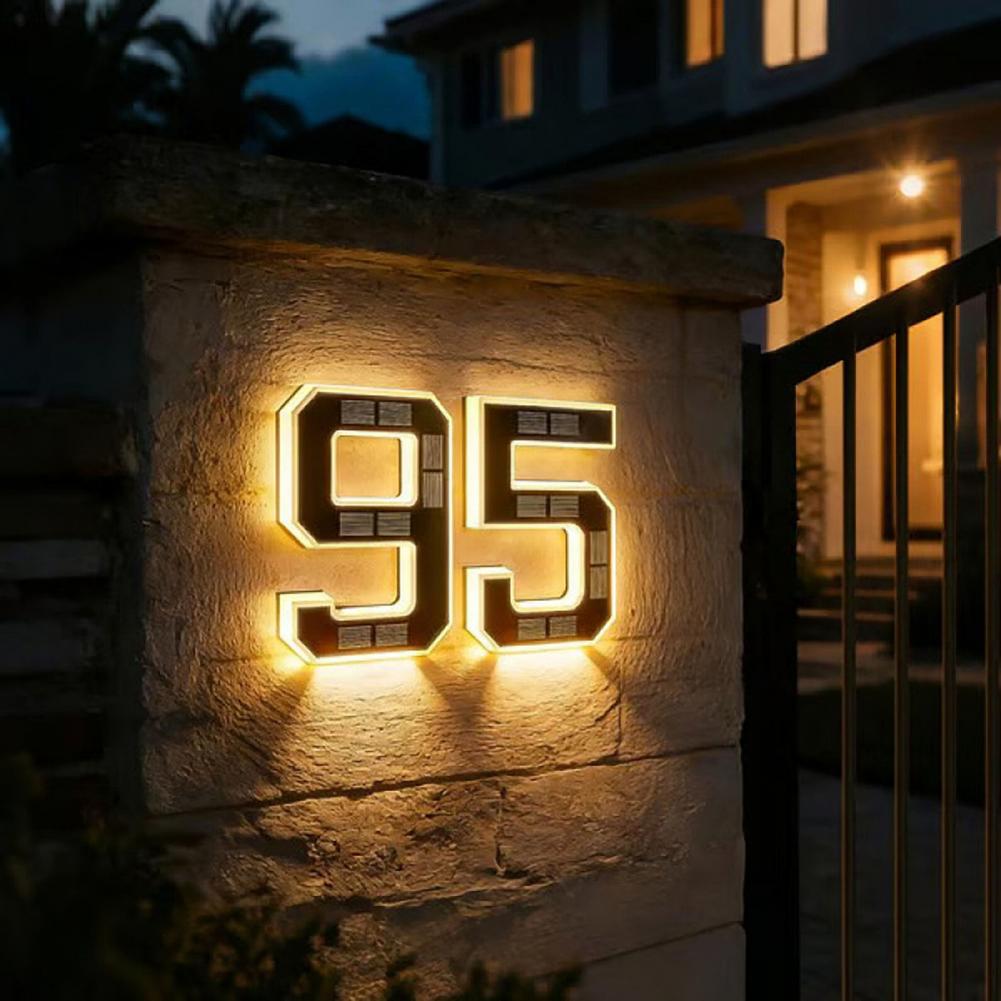 Solar Powered House Number Sig - Home Security Number ulasan dan harga