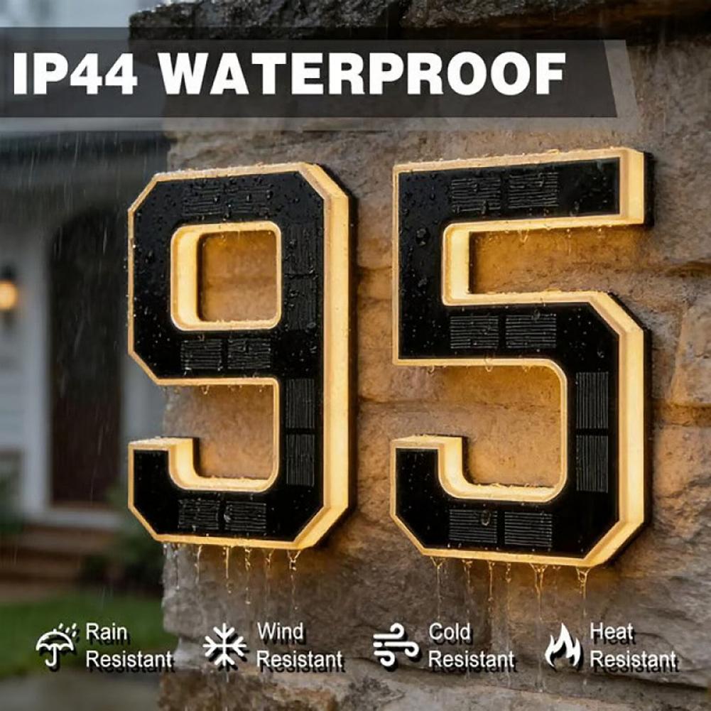 Solar Powered House Number Sig - Home Security Number ulasan dan harga