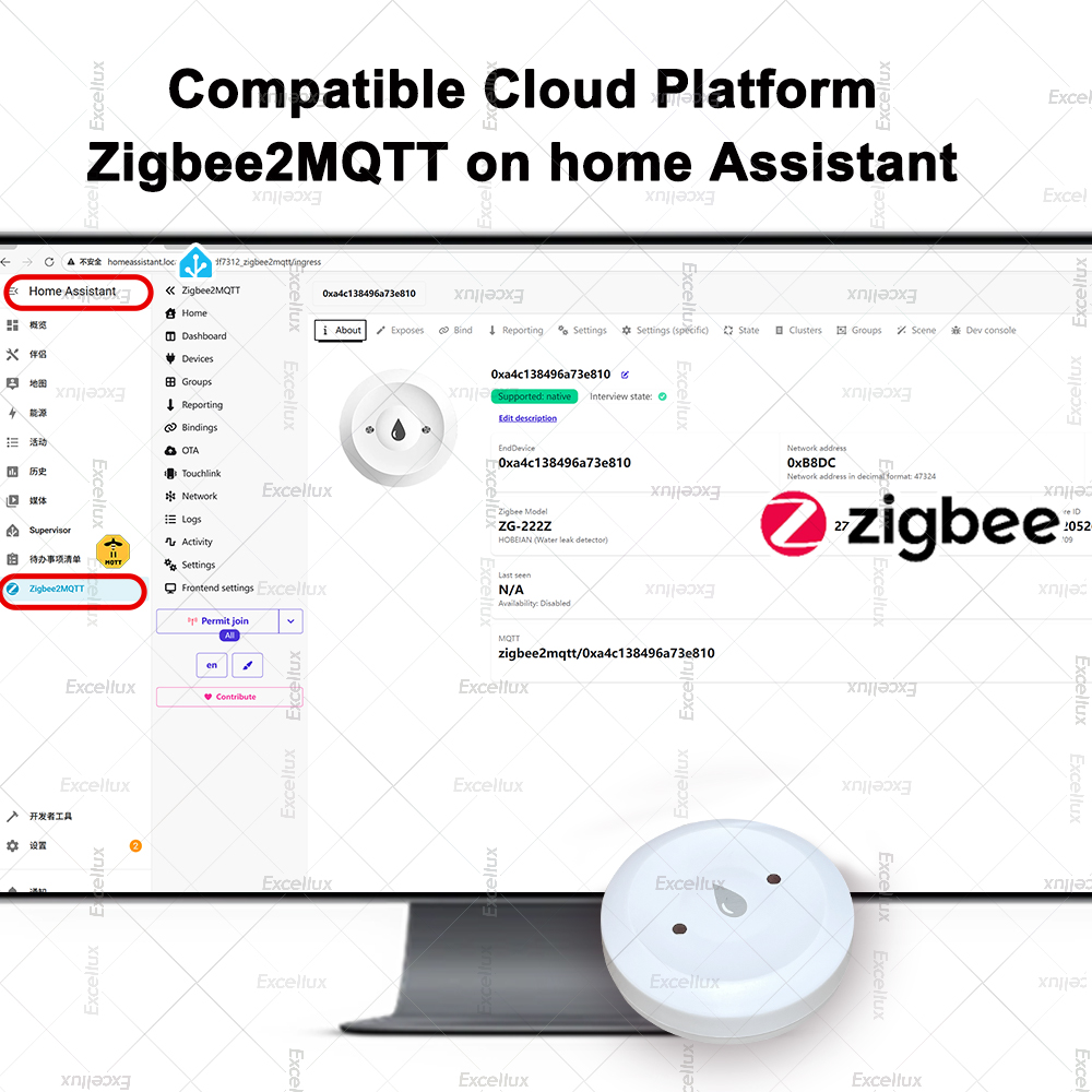 Zigbee Water Detector Leakage  - Home Security Gadgets ulasan dan harga
