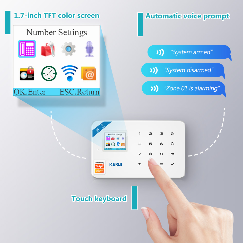 KERUI W181 Alarm System Secutr - Home Security Kamera ulasan dan harga