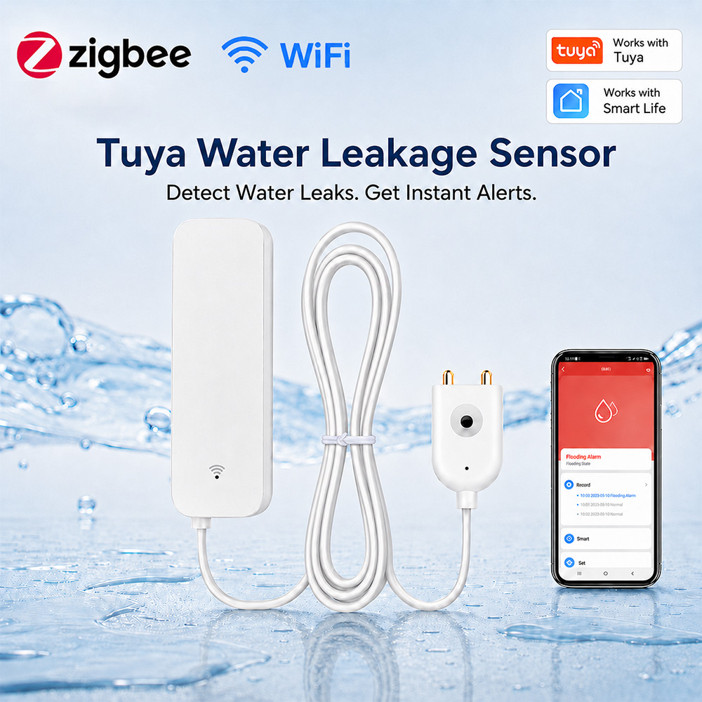 ZigBee WiFi Water Leak Sensor  - Home Security Gadgets ulasan dan harga