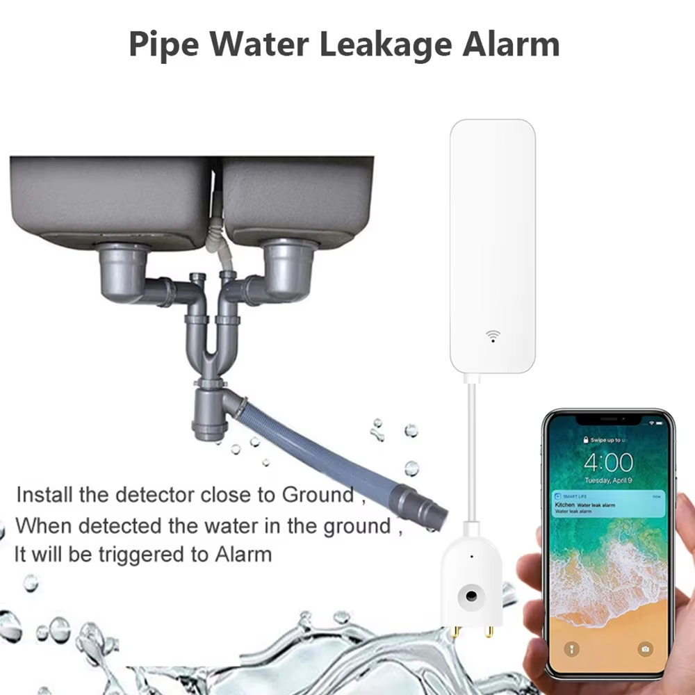 ZigBee WiFi Water Leak Sensor  - Home Security Gadgets ulasan dan harga