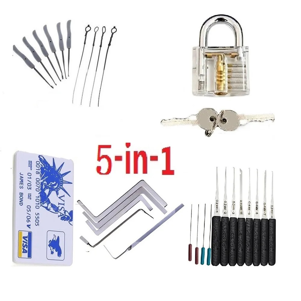 5IN1 Broken lock take out tool - Lock Picking Set ulasan dan harga