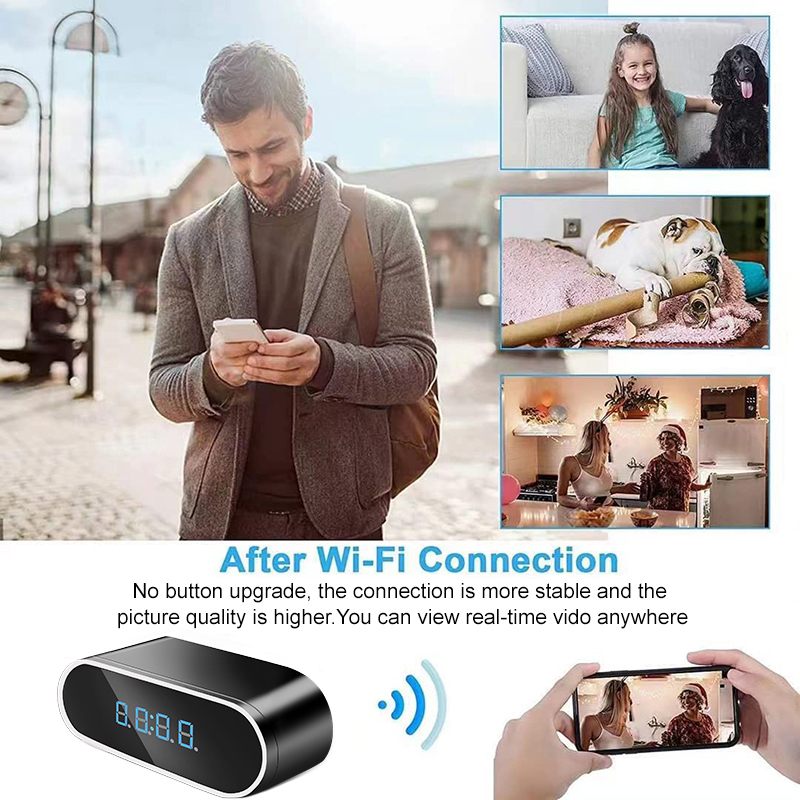 Full HD 1080P Alarm Clock Mini - Home Security Kamera ulasan dan harga