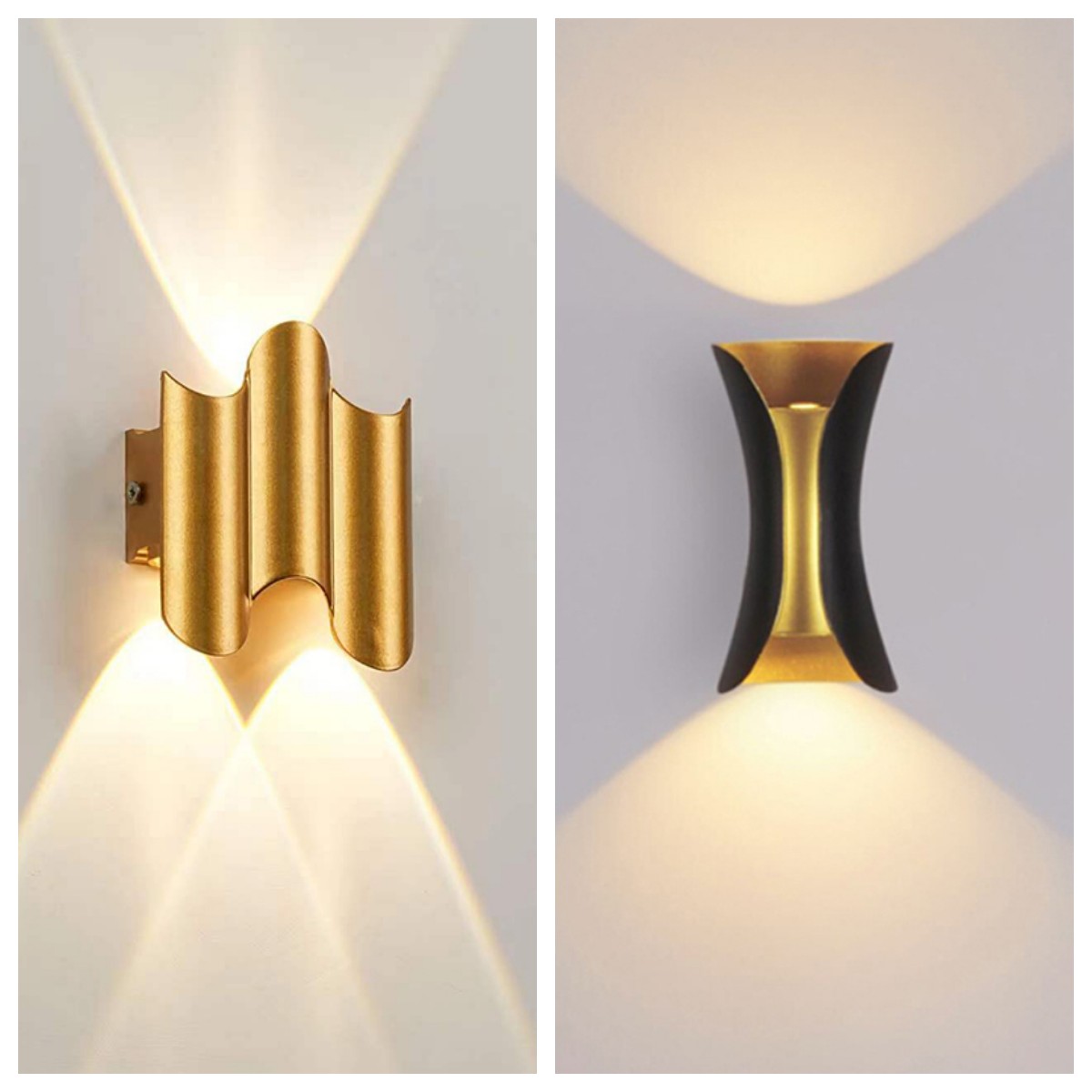 Aluminum Golden Body LED Wall  - Home Security Yard Sign ulasan dan harga