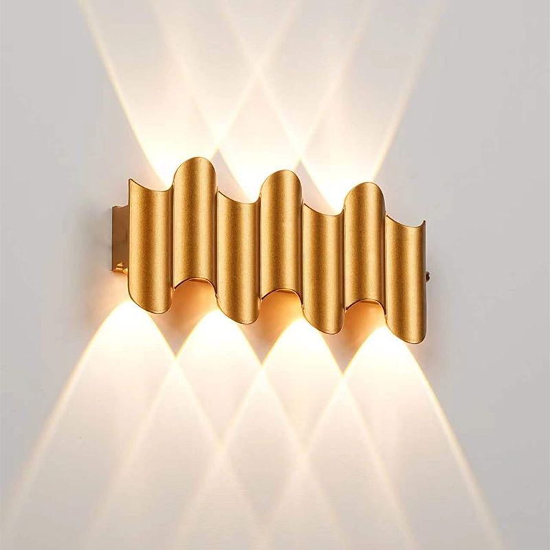 Aluminum Golden Body LED Wall  - Home Security Yard Sign ulasan dan harga