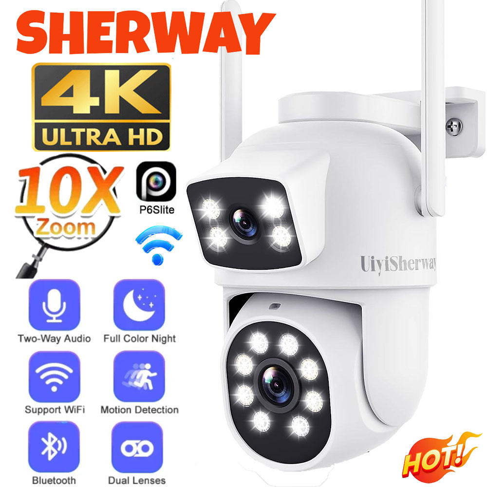 UiyiSherway 4K Dual Lens Wifi  - Home Security Kamera ulasan dan harga