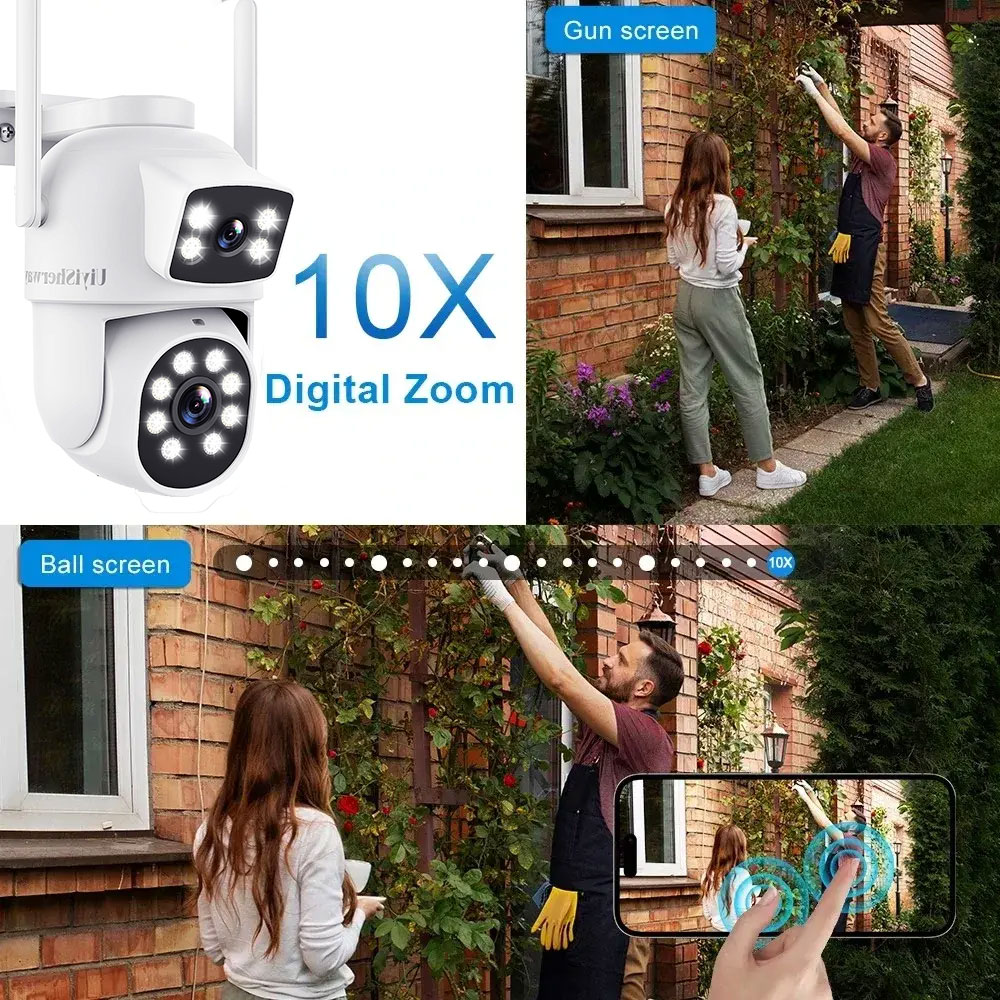 UiyiSherway 4K Dual Lens Wifi  - Home Security Kamera ulasan dan harga