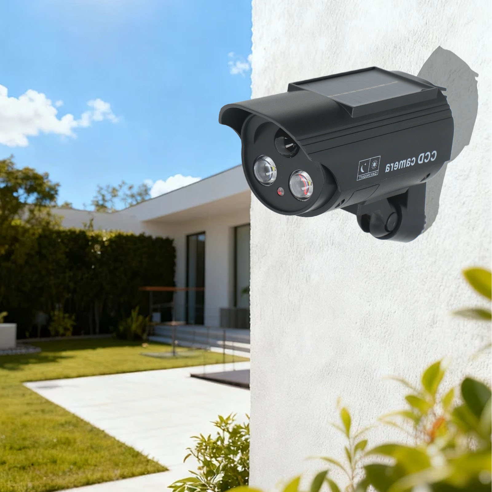 Solar Powered Motion Sensor Ou - Fake Camera Dummy ulasan dan harga