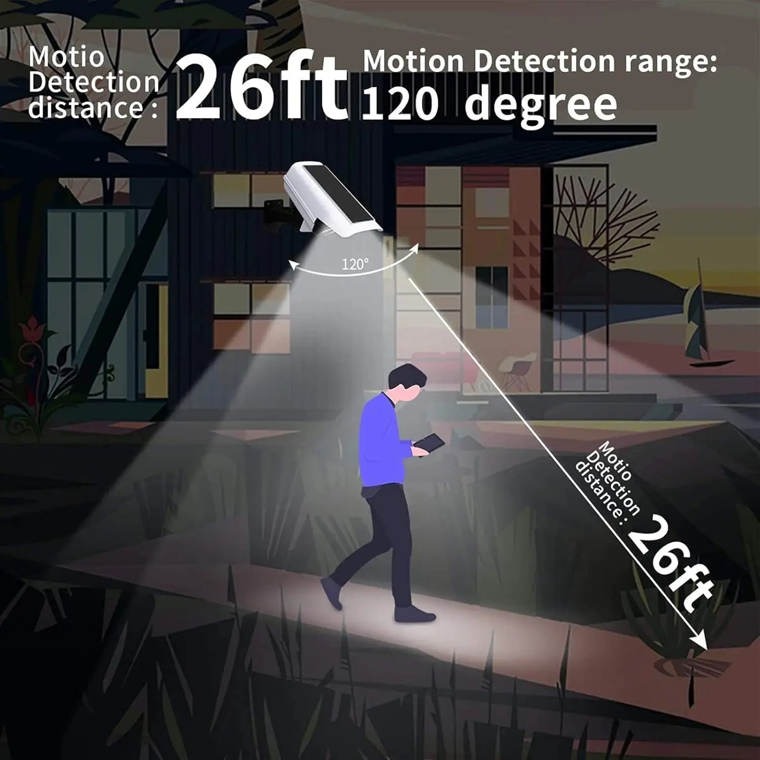 77 LED Outdoor Motion Sensor S - Fake Camera Dummy ulasan dan harga
