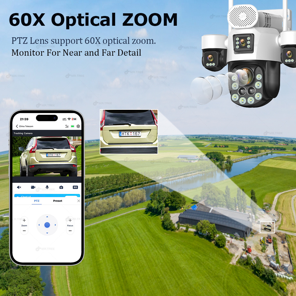 AOV Four Lens Outdoor Surveill - Home Security Video Cameras ulasan dan harga