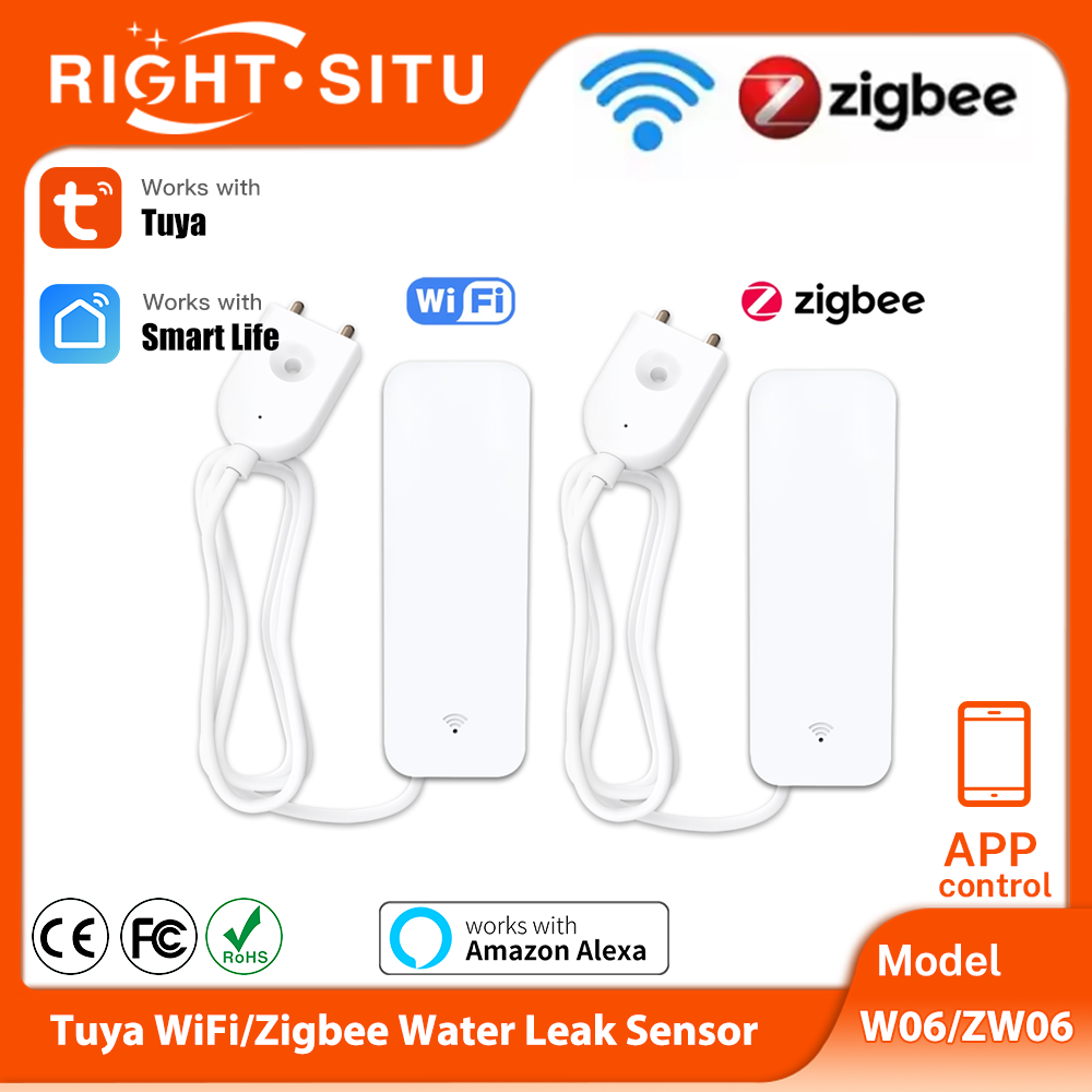 Tuya WiFi Zigbee Water Sensor  - Home Security Gadgets ulasan dan harga