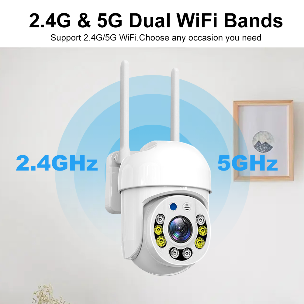 Tuya 5G Wifi Camera PTZ Outdoo - Home Security Gadgets ulasan dan harga