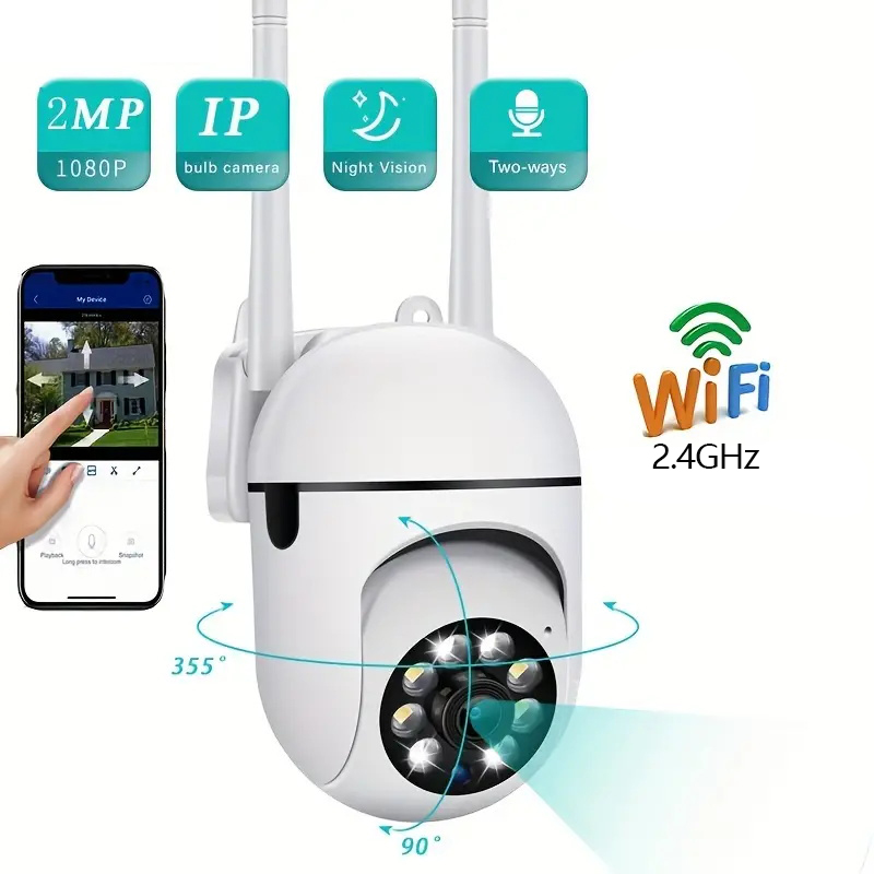 3MP 2.4G WiFi Camera Home PTZ  - Home Security Premium Eset ulasan dan harga