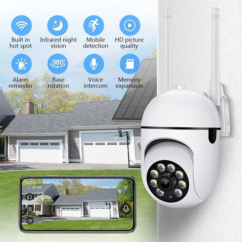 3MP 2.4G WiFi Camera Home PTZ  - Home Security Premium Eset ulasan dan harga