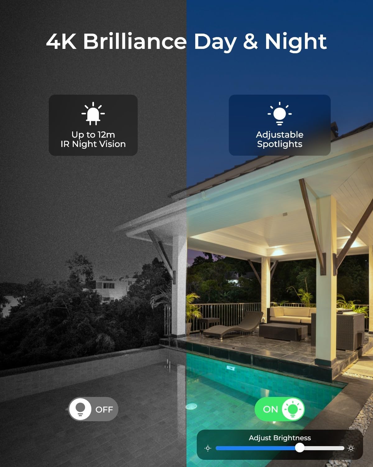 PoE 4K Outdoor Home Security C - Home Security Video Cameras ulasan dan harga