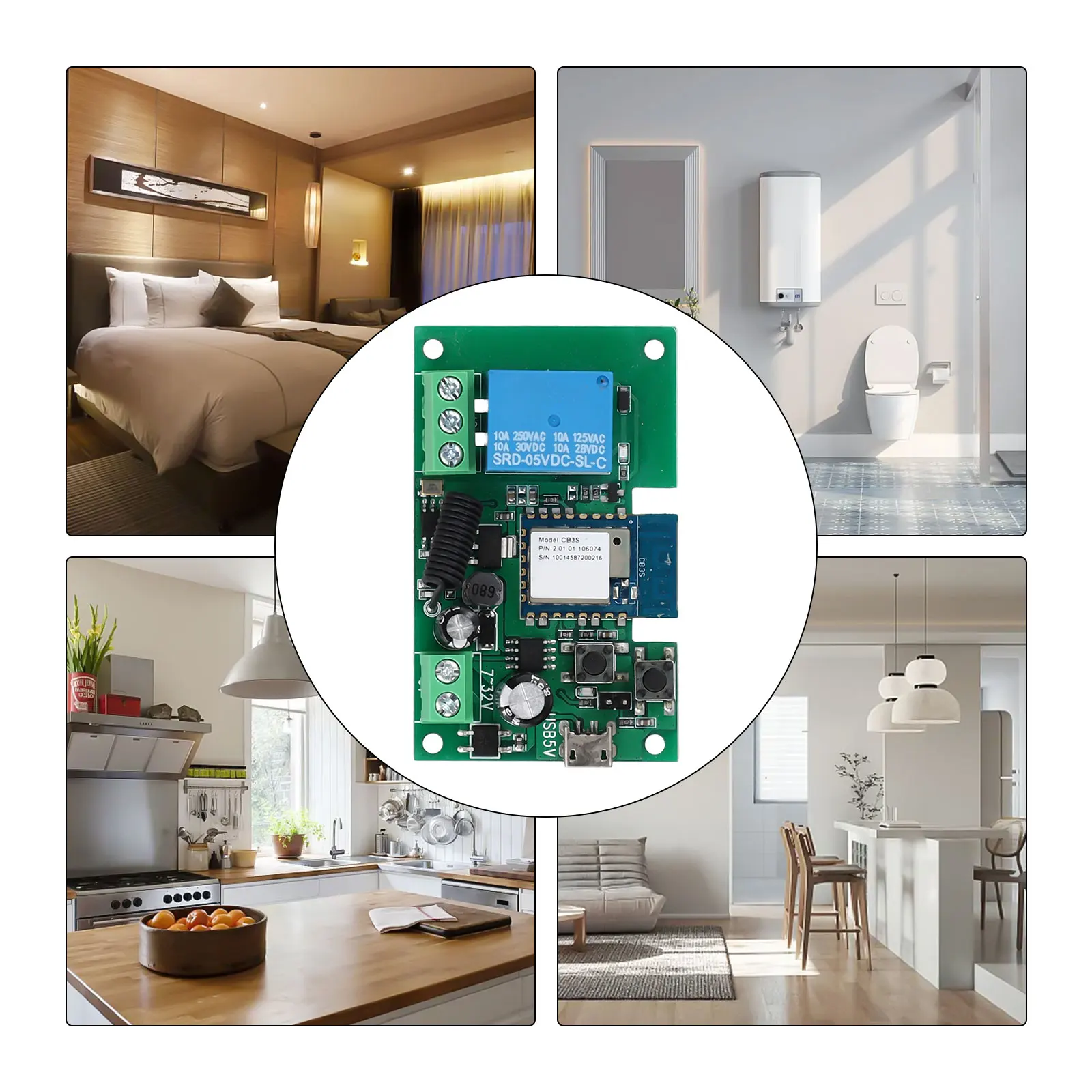 Wireless smart home switch wit - Home Security Lock System ulasan dan harga