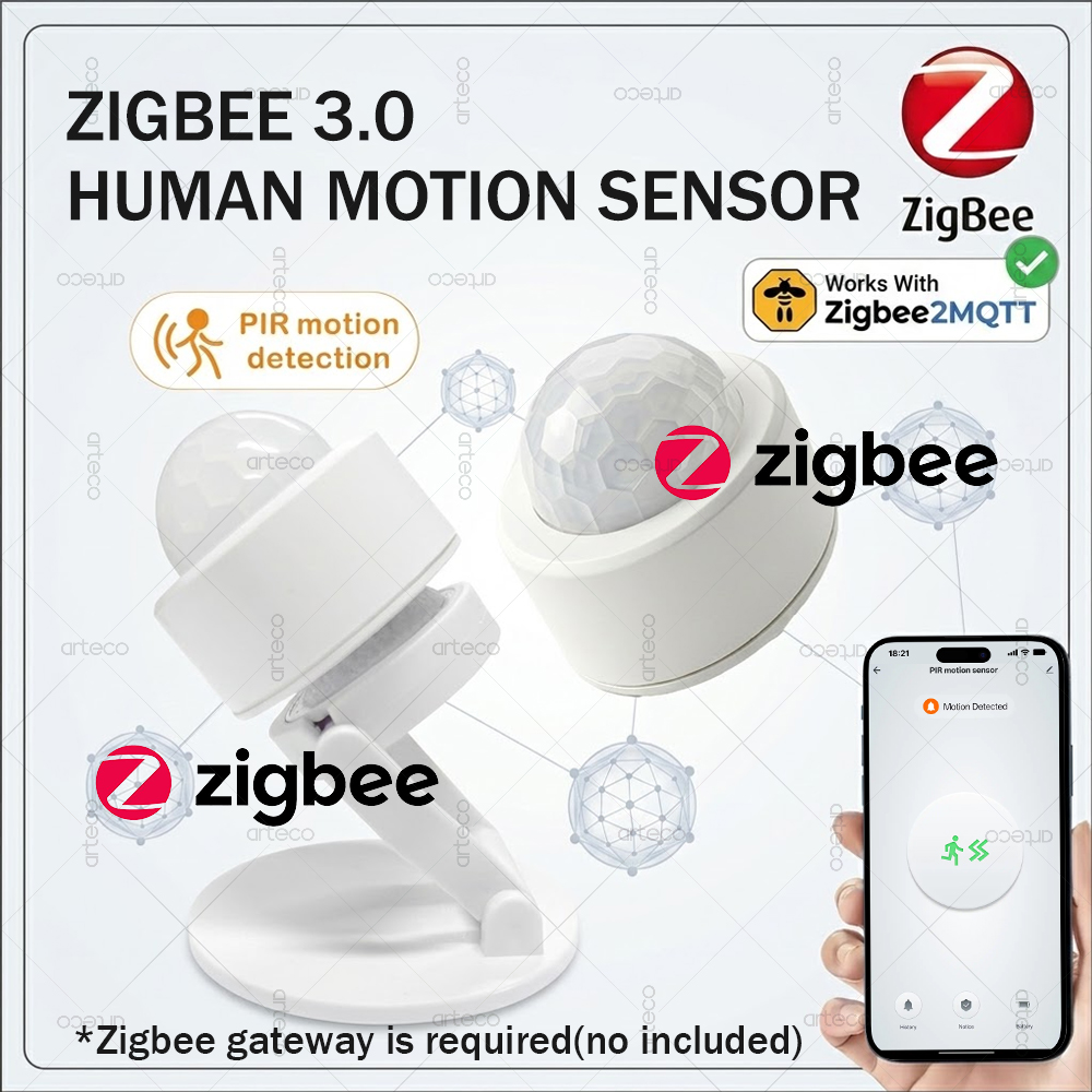 Zigbee 3.0 Mini PIR Motion Sen - Home Security Gadgets ulasan dan harga