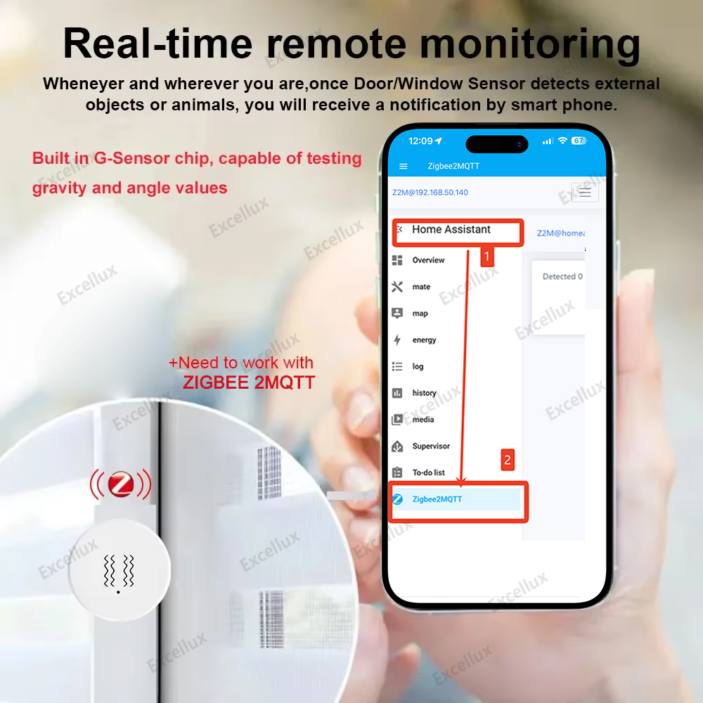 Zigbee 3.0 Smart Vibration Sen - Home Security Gadgets ulasan dan harga