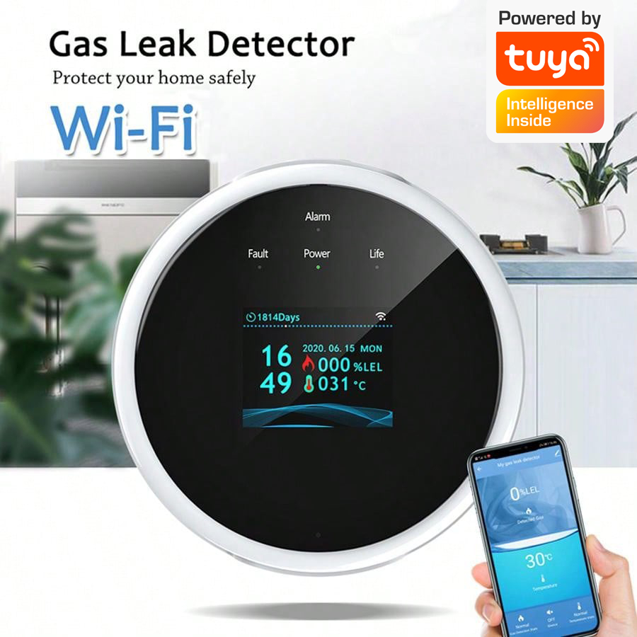 2.4G WiFi Gas Alarm Sensor Com - Home Security Gadgets ulasan dan harga
