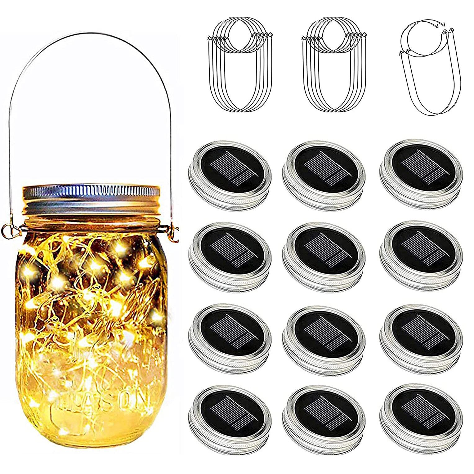 Solar Powered Mason Jar Lid In - Home Security Yard Sign ulasan dan harga