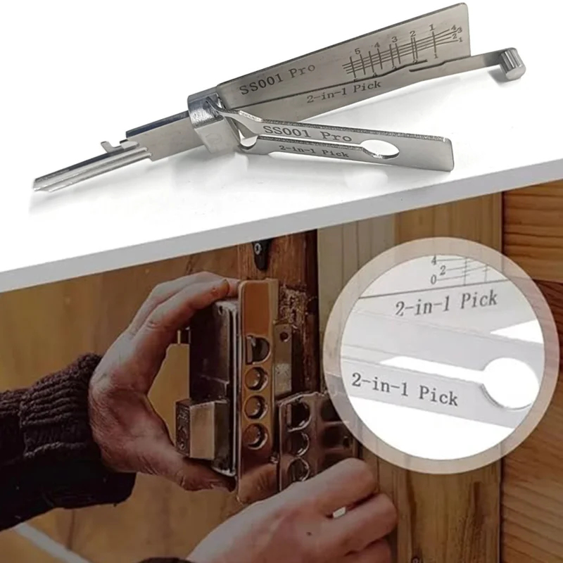 SS001 Pro Stainless Steel Key  - Lock Picking Set ulasan dan harga