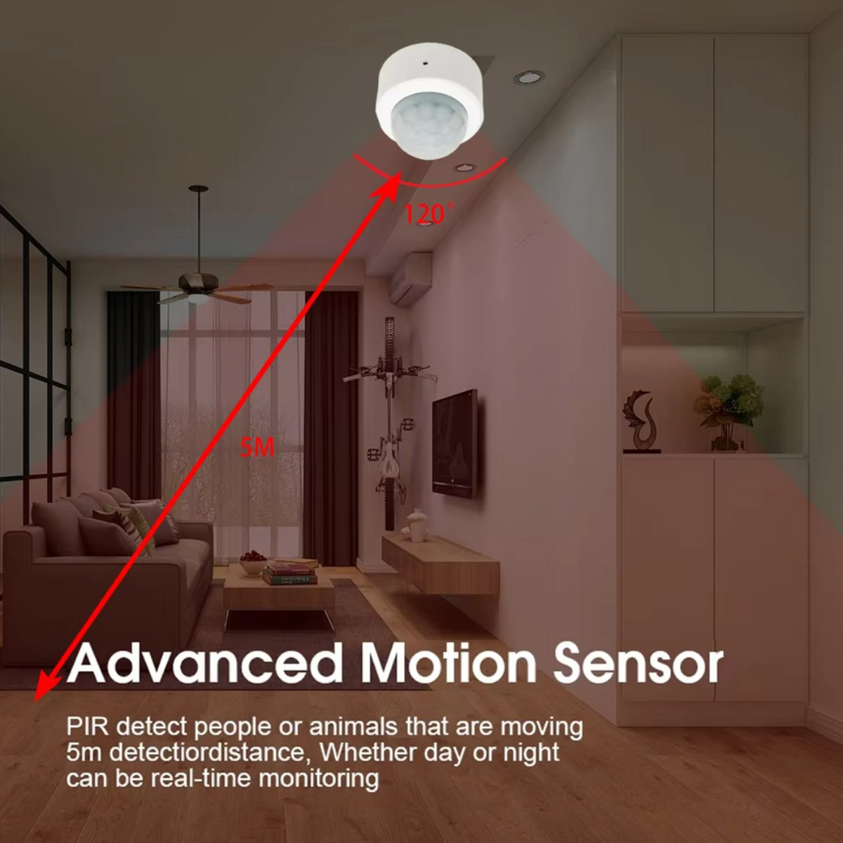 Zigbee3.0 Mini PIR Human Motio - Home Security Gadgets ulasan dan harga