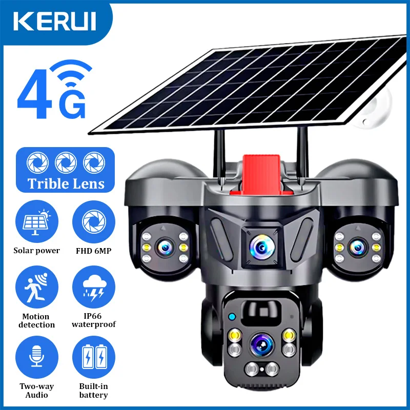 KERUI Outdoor PTZ 6MP 4G SIM W - Home Security Kamera ulasan dan harga