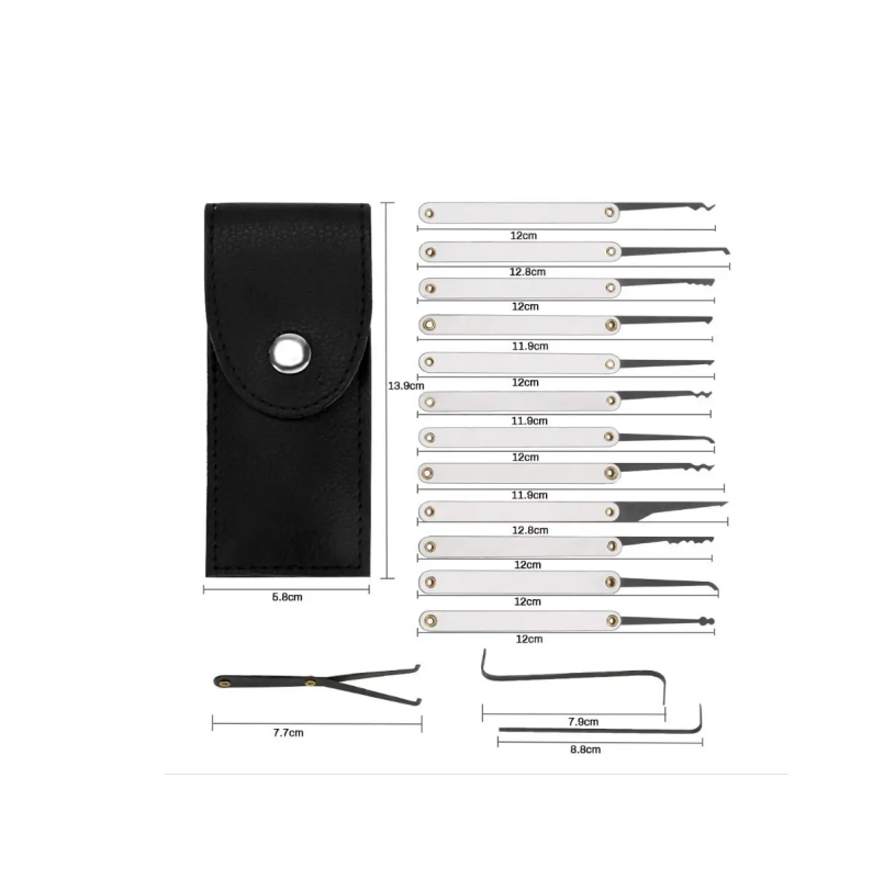 15pcs Kit Multi functional Too - Lock Picking Set ulasan dan harga
