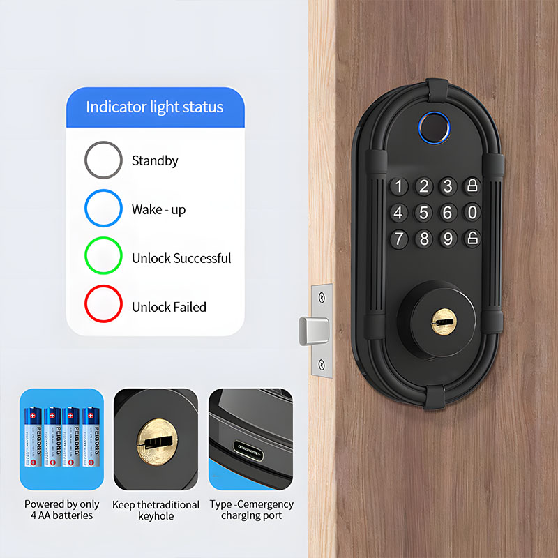 Tuya System Smart Electronic F - Home Security Lock System ulasan dan harga