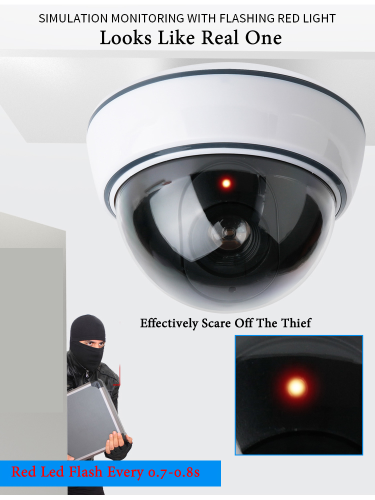 Creative Black/White Fake Dome - Fake Camera Dummy ulasan dan harga