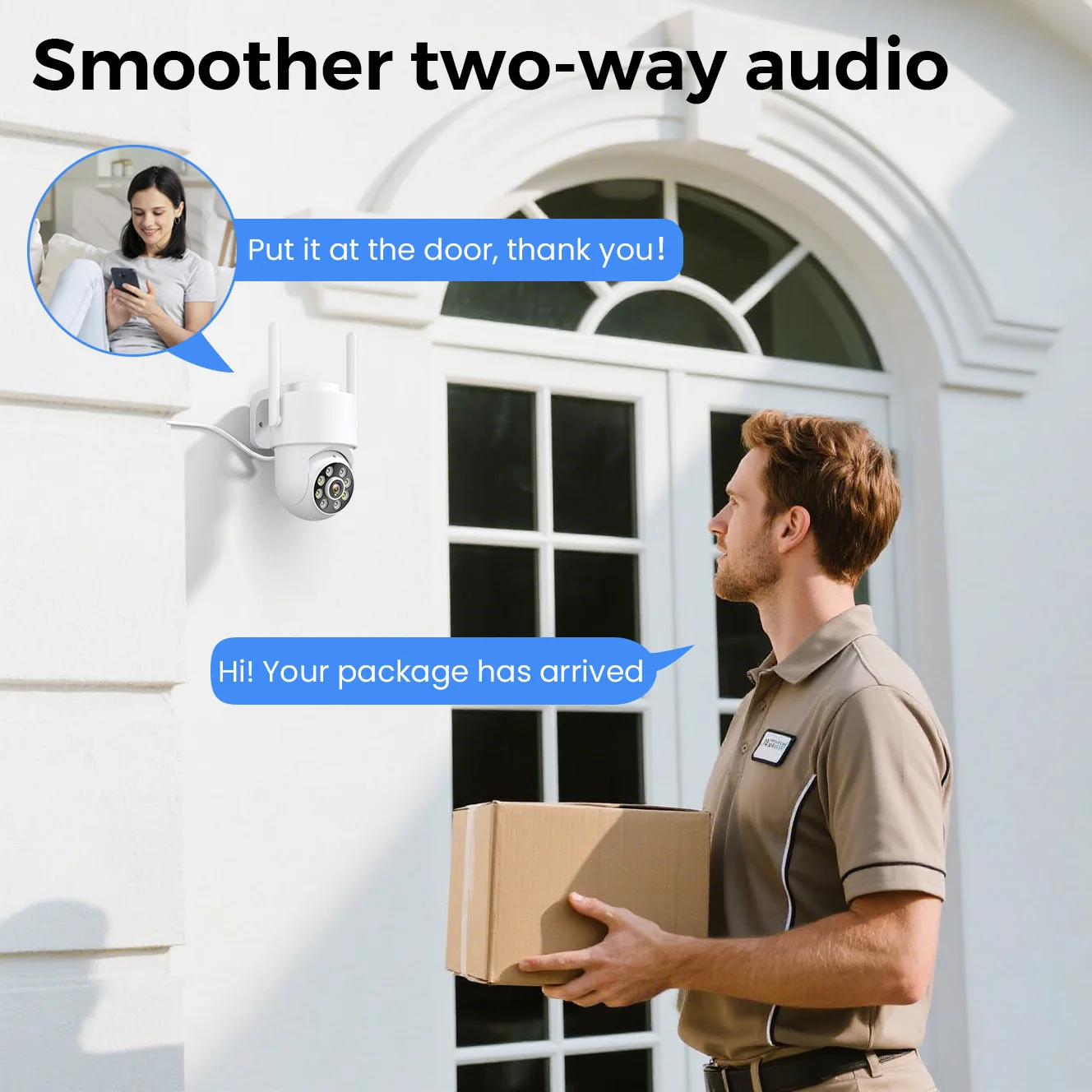 PANEPO 4MP 2K ICsee Wifi Camer - Home Security Kamera ulasan dan harga