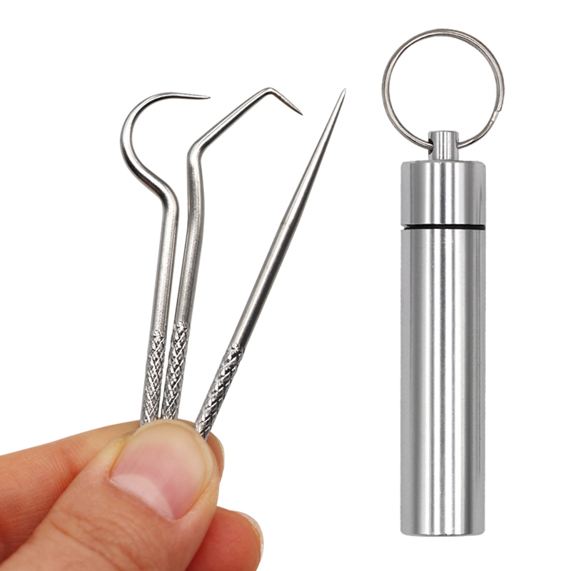 1set Stainless Steel Toothpick - Lock Picking Set ulasan dan harga